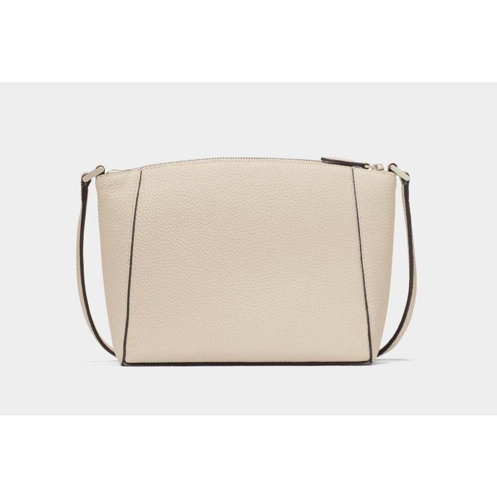 New Kate Spade Monica Pebbled Leather Crossbody Light Sand